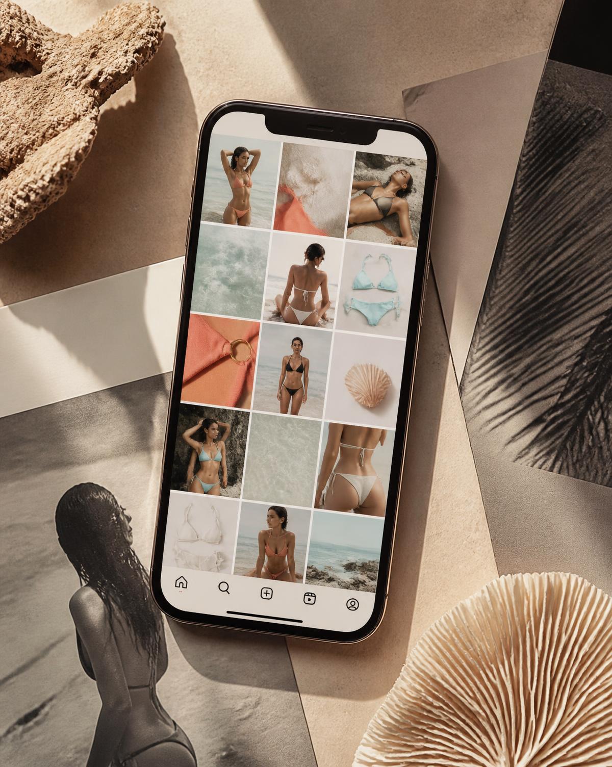 Canal de venta: Redes sociales — marca de swimwear